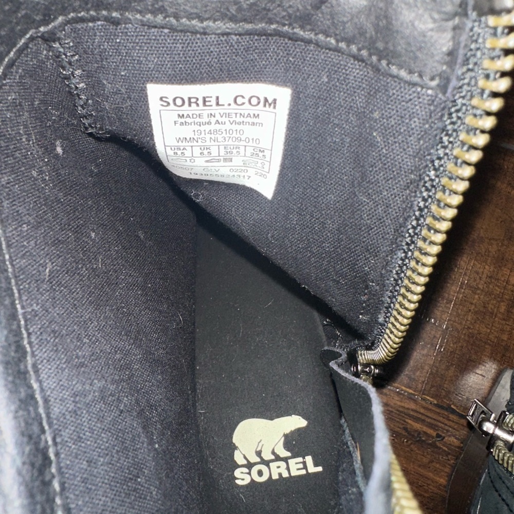 Sorel Black Ankle Booties - Picture 6 of 9
